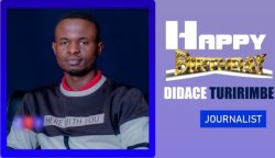 Ngo ngure? Mvuye mu nda ya Mama nambaye ubusa nta n'ikintu nzanye! Umunyamakuru Didace yadusekeje ku isabukuru ye