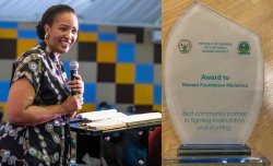 Women Foundation Ministries yahawe igihembo ku bw'ubukangurambaga bw'isuku no kurwanya igwingira mu bana 