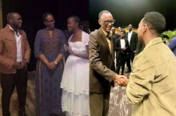 Mu rusengero The Ben yaririmbye indirimbo ya Israel Mbonyi nyuma y'uko bombi bahuye na Perezida Kagame