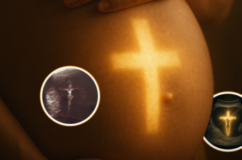 Ishusho ya Yesu ari ku Musaraba yagaragaye mu nda y'umubyeyi utwite 