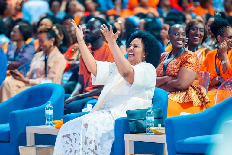 Apostle Mignonne called President Kagame 'Nehemiah of Rwanda' at the 'All Women Together 2024' 