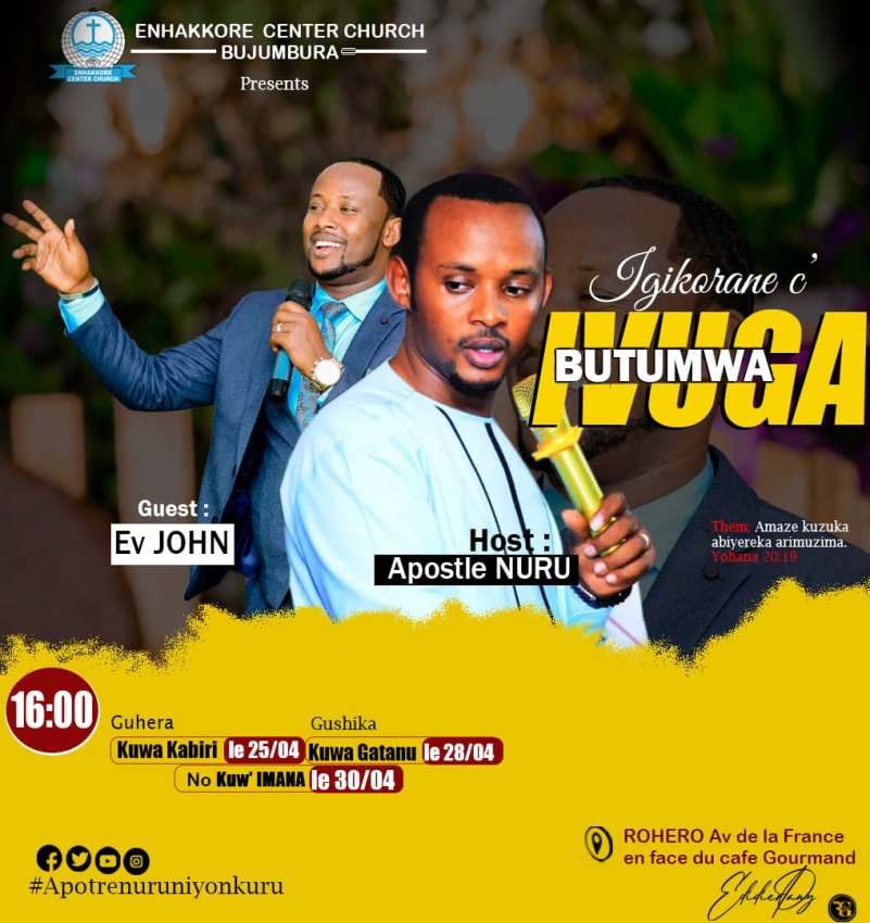 Amaze kuzuka bose yabiyeretse ari muzima: Umusi wa mbere w'igikorane categuwe na Enhkkore Center Church 