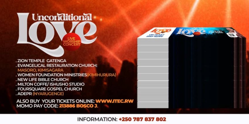 Unconditional Love: Uko buri wese azagera mu gitaramo cya Bosco Nshuti n'uko uwacikanywe yabona itike