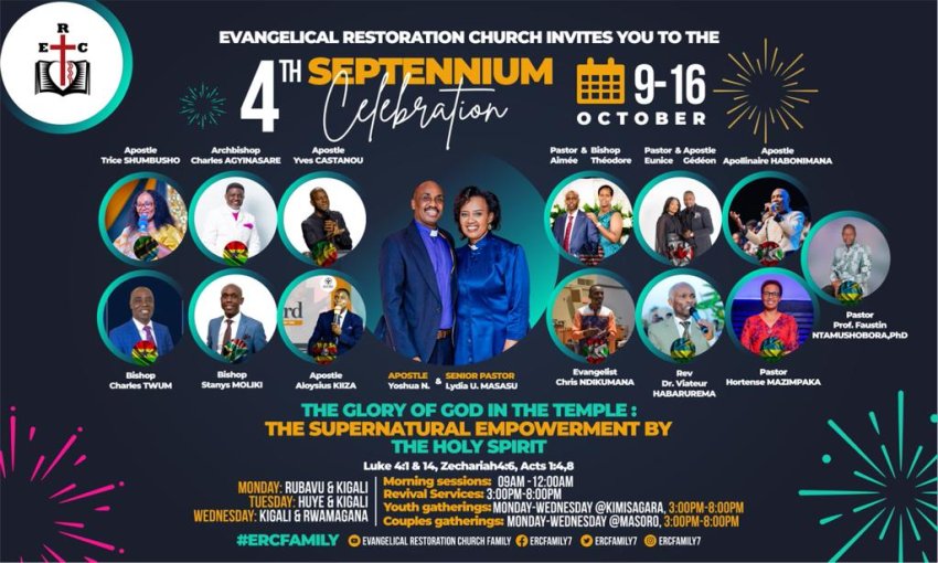 Restoration Church mu Rwanda yatangiye igiterane '4th Septennium Celebration' kibaye ku nshuro ya kane 