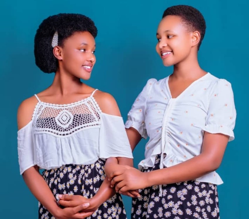 Alicia na Germaine basabye ababyeyi gusesa impano z'abana babo basabira umugisha amaboko abafashe ubutarekurwa