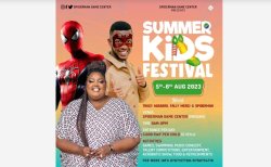 Tracy Agasaro and Fally Merci to entertain kids in Summer Kids Festival organized by Spiderman Game Center