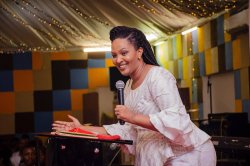 Mtume Mignonne Kabera alitangaza wakati wa mkutano "All Women Together" na kuwakaribisha BK Arena