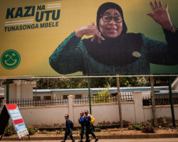 Samia Suluhu yavuze ku myigaragambyo yadutse muri Tanzania ubwo yari hafi kongera gutsinda amatora