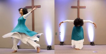 Pastor Gisanura yagarutse ku kamaro ko kubyinira Imana anakebura abishyuza ngo baririmbire abandi 