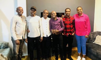 Patient yagiranye umugoroba w'umunezero n'ibyamamare birimo Aime, Simon, Boubou, Gaby na Dusabe mbere yo kujya muri Amerika 