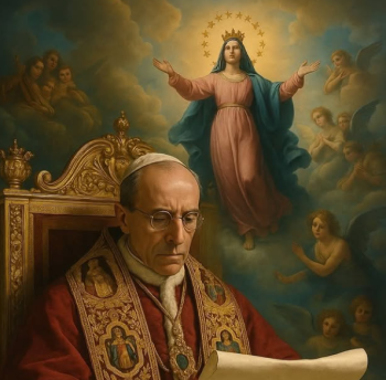 Abana benshi baba ku mashusho ya Bikira Mariya ajyanwa mu ijuru basobanura iki?