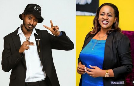 Aline Gahongayire ari mu batumiwe mu gitaramo cya Yago Pon Dat waririmbye 'Suwejo'