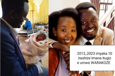 Umunyamakuru Benshi Fafa mu byishimo byo kwibaruka ubuheture mu gihe yizihiza imyaka 10 y'urushako