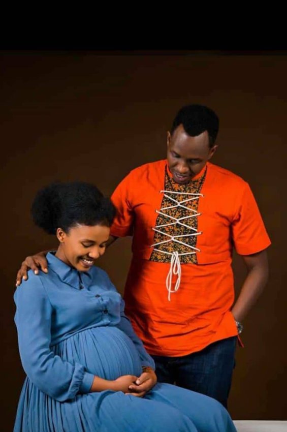 Gospel Singer Bosco Nshuti with his wife gave birth to their first born