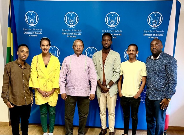 Europe Tour: James and Daniella were welcomed by Ambassador of Rwanda in Poland