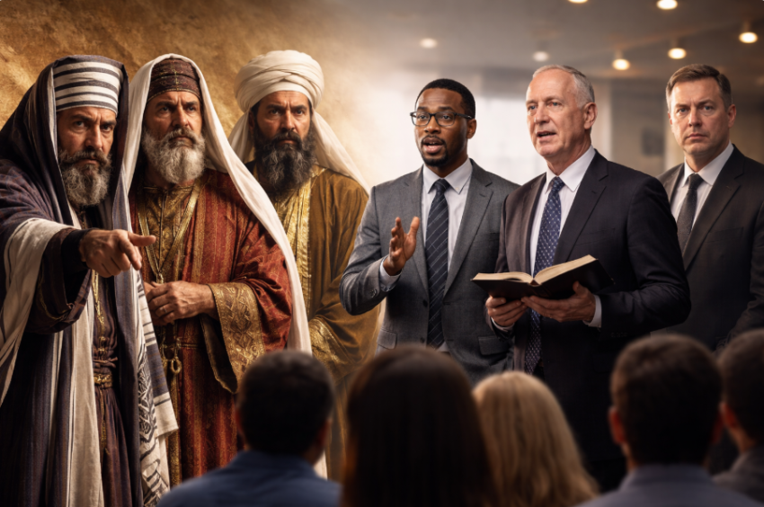 Abafarisayo n'Abasadukayo barwanyaga Yesu basimbuwe n'ayahe madini n'amatorero kuri ubu?