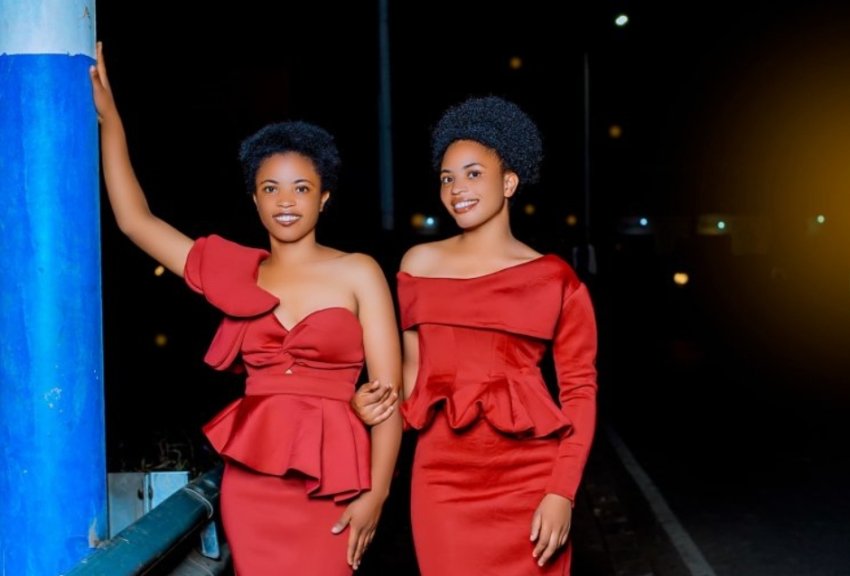 Hyguette na Cynthia bifashishije Ntacyadutanya ya Dominic Ashimwe batanga ubutumwa bw'amahoro