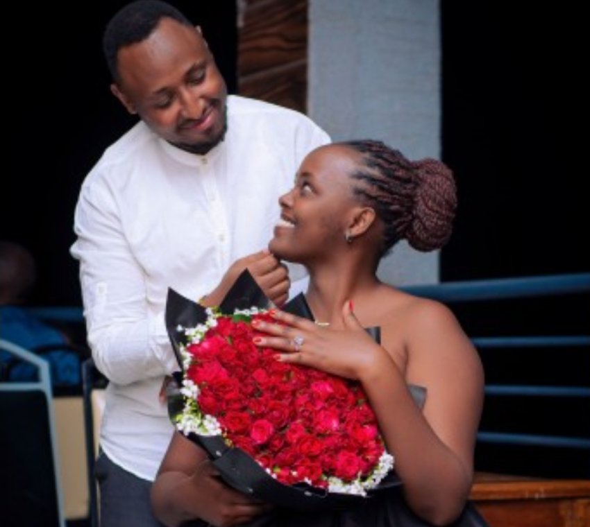 Journalist James Mugarura of TVO proposed his girlfriend whom they have been dating for 9 years