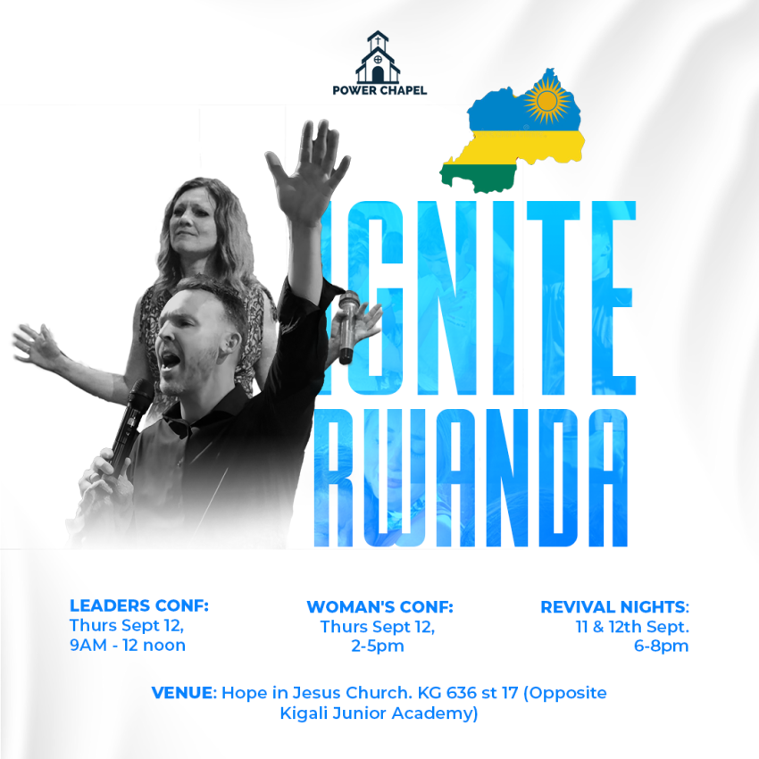 Pastor Jeremy & Tara Richardson from United States are in Kigali for "Ignite Rwanda" crusade